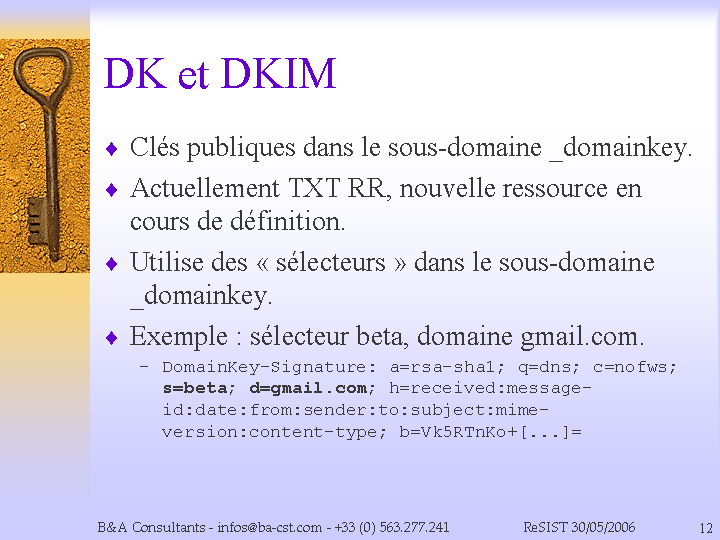 DK et DKIM