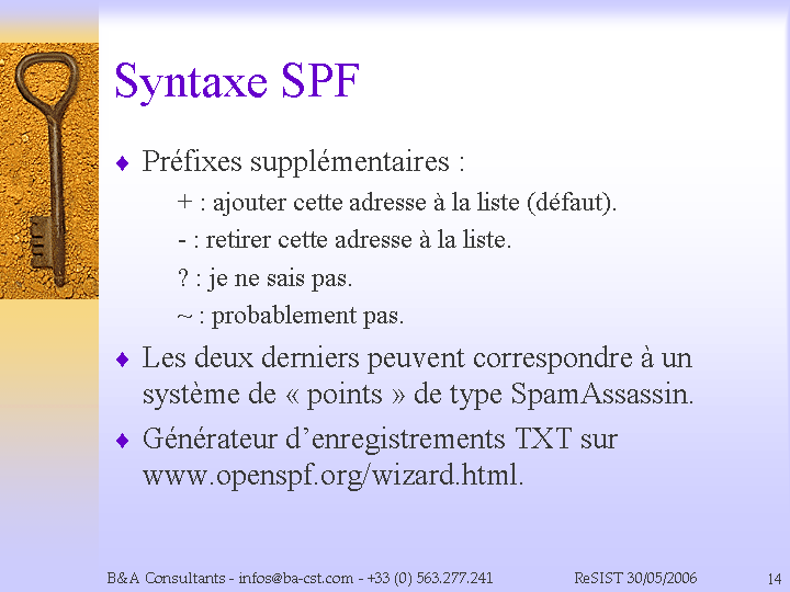 Syntaxe SPF