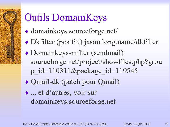 Outils DomainKeys