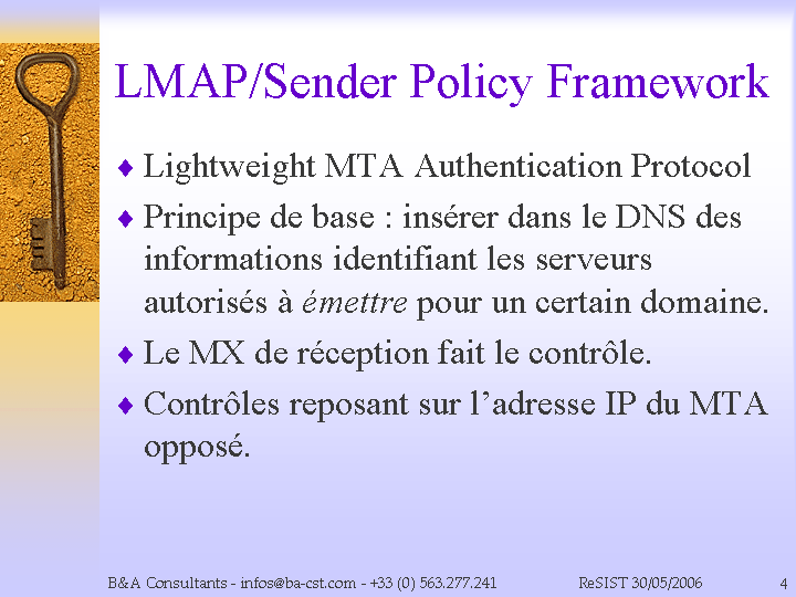 LMAP/Sender Policy Framework